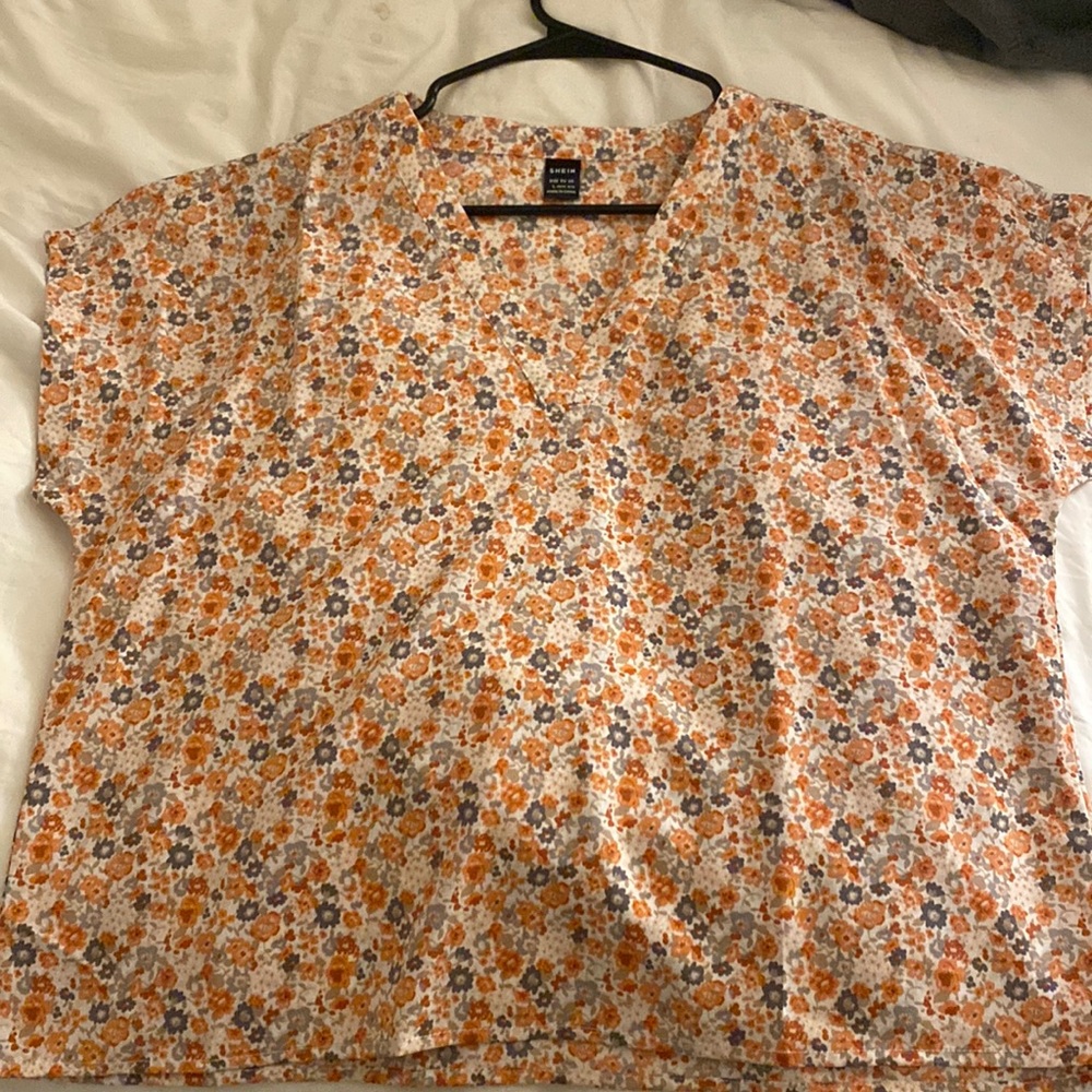 SHEIN floral blouse